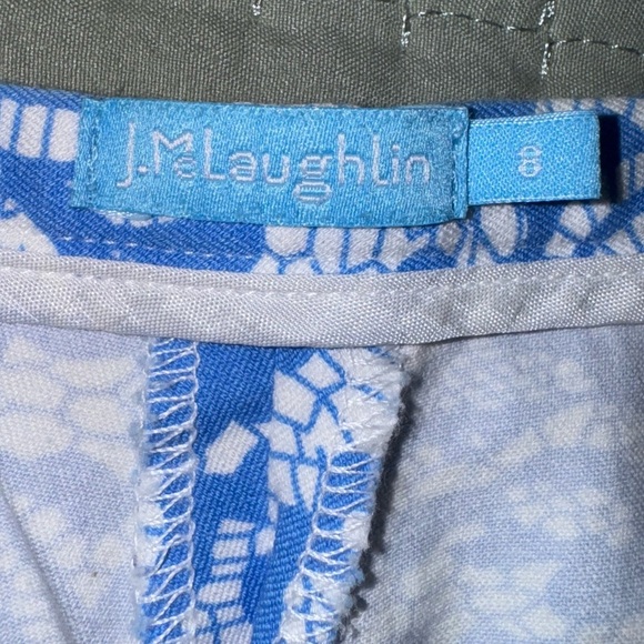 J. McLaughlin Dock capri bi stretch print, elegant pants. Size 8. EUC - Picture 7 of 10